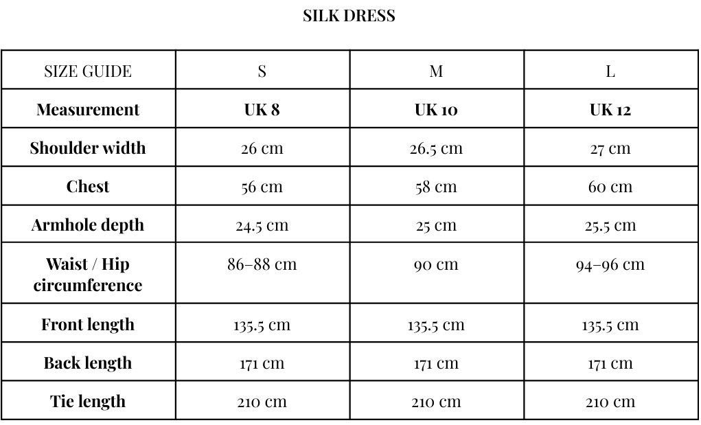 Tabla de tallas